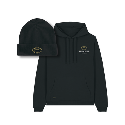 Black Friday Bundle Relaxed (Fokus Football Relaxed Hoodie (Stick) + Fishermen Beanie)