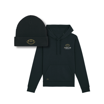 Black Friday Bundle Regular (Fokus Football Hoodie (Stick) + Fishermen Beanie)