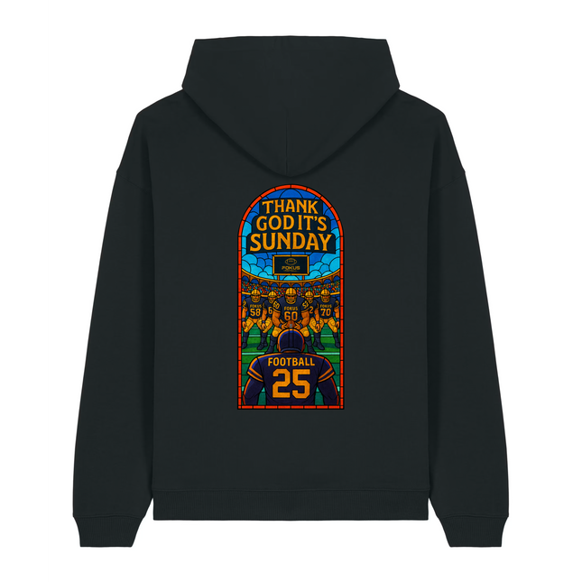 "Thank God it's Sunday" Relaxed Hoodie