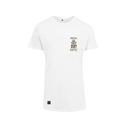 "Erstmal Kaffee" (Brust) Long Shirt