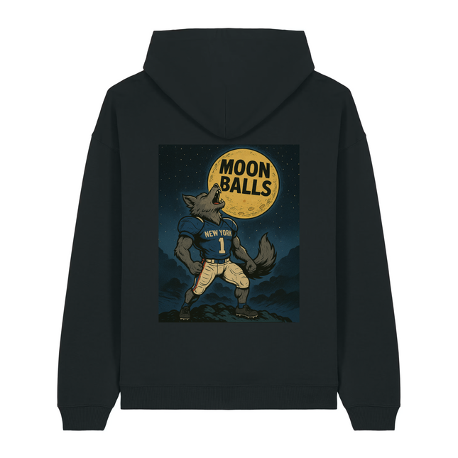 "Malik Moonballs" Relaxed Hoodie
