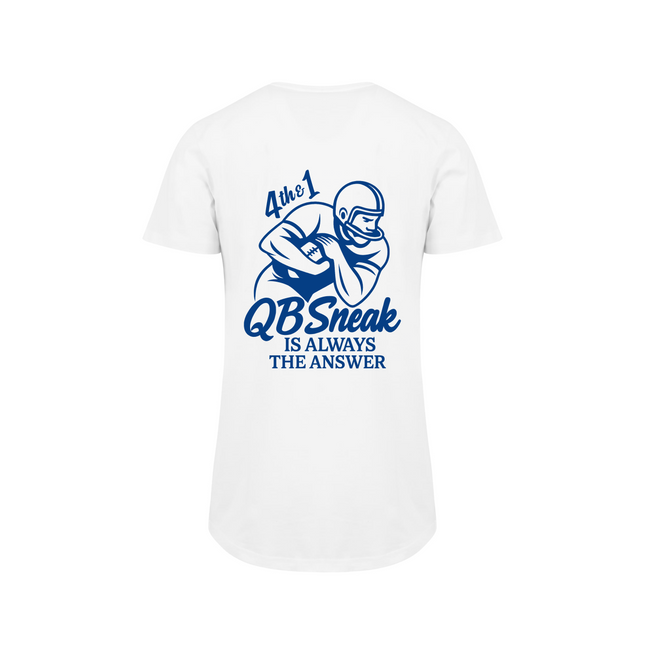 "QB Sneak" (Blau) Long Shirt