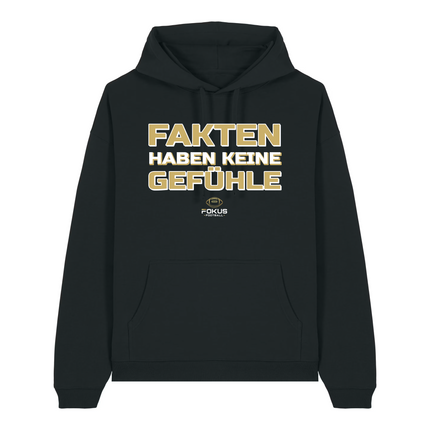 "Fakten haben keine Gefühle" Relaxed Hoodie (Print)