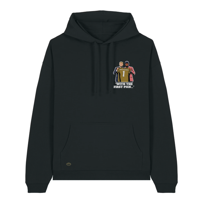 "With the 1st Pick" Relaxed Hoodie (Stick)